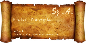 Szalai Asszunta névjegykártya